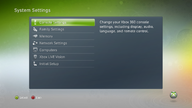 Xbox360-2.0.8958.0 ConsoleSettings.png