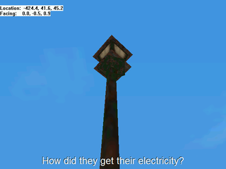 How did they get their electricity? They must have had a generator.