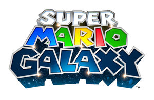 The Super Mario Galaxy logo, as seen at GDC 2007.