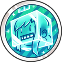 Hatintime Badge ice statue.png