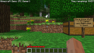 Minecraft pcgamerdemo HUD.png