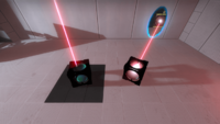 Now you're thinking with quantum-entangled laser cubes.