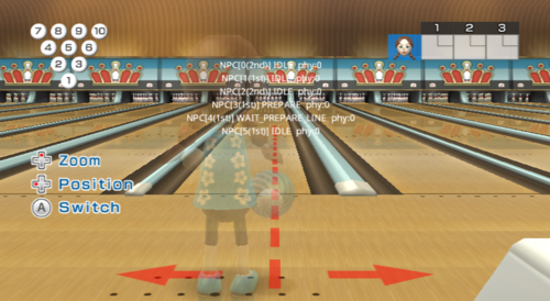 WiiSportsResort Bowling NPC Debug Text.png