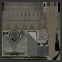 The UV map for the grenade projectile.