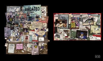 TheWalkingDeadTelltaleS1 Jessemaccabe wd400Days noticeBoard02.jpg