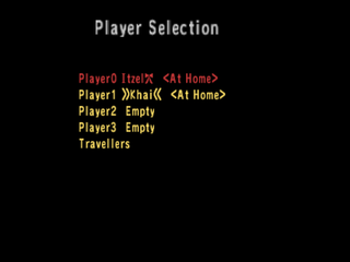 Przetłumaczony ekran debugowania wyboru gracza.