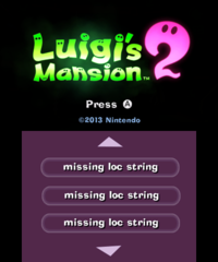 Luigi's Mansion 2 FE debugselectmissions.png