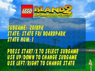 Lego Island 2 PSX LevelSelect.PNG
