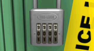 Stupid novelty padlock and its "Pixelated Tumblers"