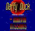 Daffy Duck - The Marvin Missions SNES Tttle.png