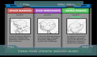 Astropop career mode character selection.png