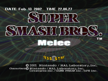 The game's title screen with a DB Level of 1 or higher displays the Apploader date.