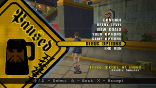 THUG2R Pause Menu with Debug.png