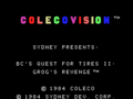 B.C.'s Quest for Tires II- Grog's Revenge (ColecoVision)-title.png