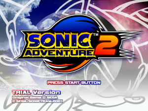 SonicAdventure2Trialversion title.png