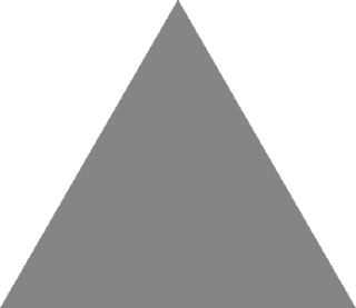 Like your first triangle in OpenGL, but without the primary colors!