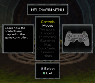 Ratchet1 E3Demo MainHelpMenu.png