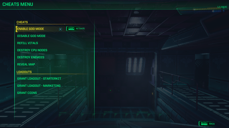 System Shock cheat menu 1.png