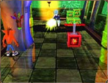 Crash Twinsanity-Prerelease PrimaGuideClassroomChaosHallMonitor.png